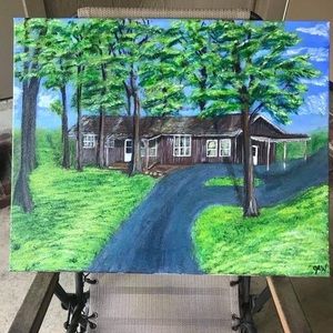 Hand painted by me. Original.